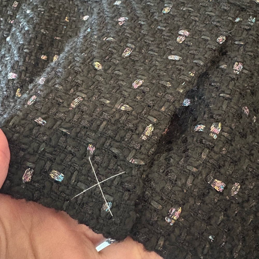 NWOT! Ann Taylor Black & Metallic Tweed Blazer - Picture 10 of 10